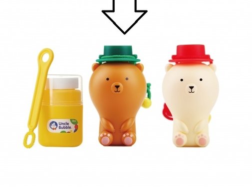 Uncle Bubble Bellenblaas Anti-Knoei Bruine Beer