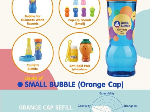 Uncle Bubble Refill for small bubbles 944 ml