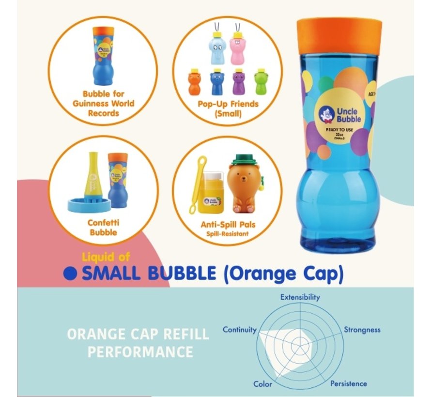 Refill for small bubbles 944 ml