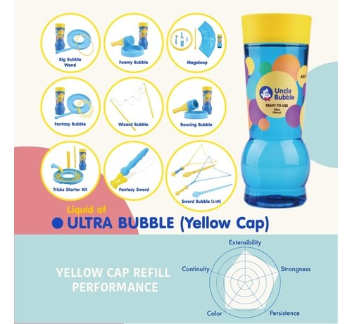 Uncle Bubble Navulling Grote Bellen 944ml