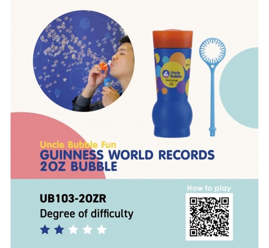 Bellenblaas Guinness World Record Set