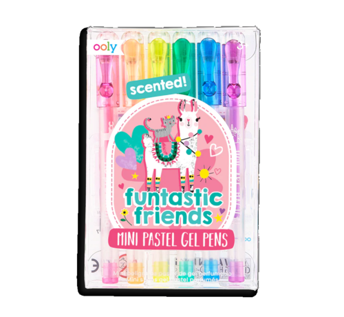 Ooly Mini Gel Pennen Funtastic Friends set 6-delig