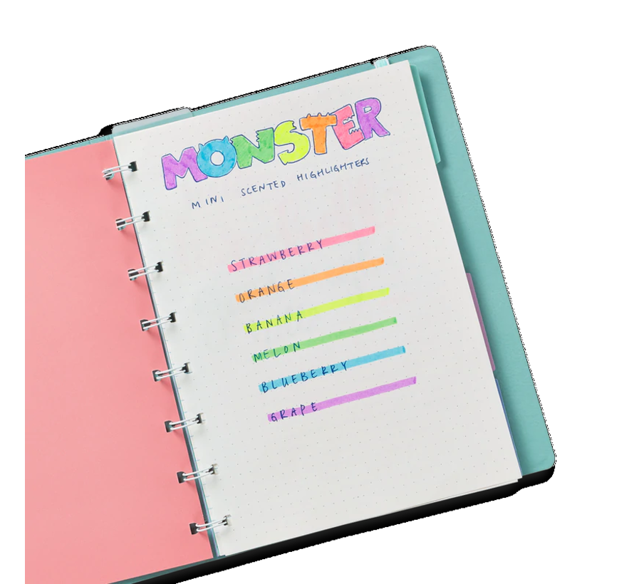 Markeerstiften Mini Monster Geur set 6-delig