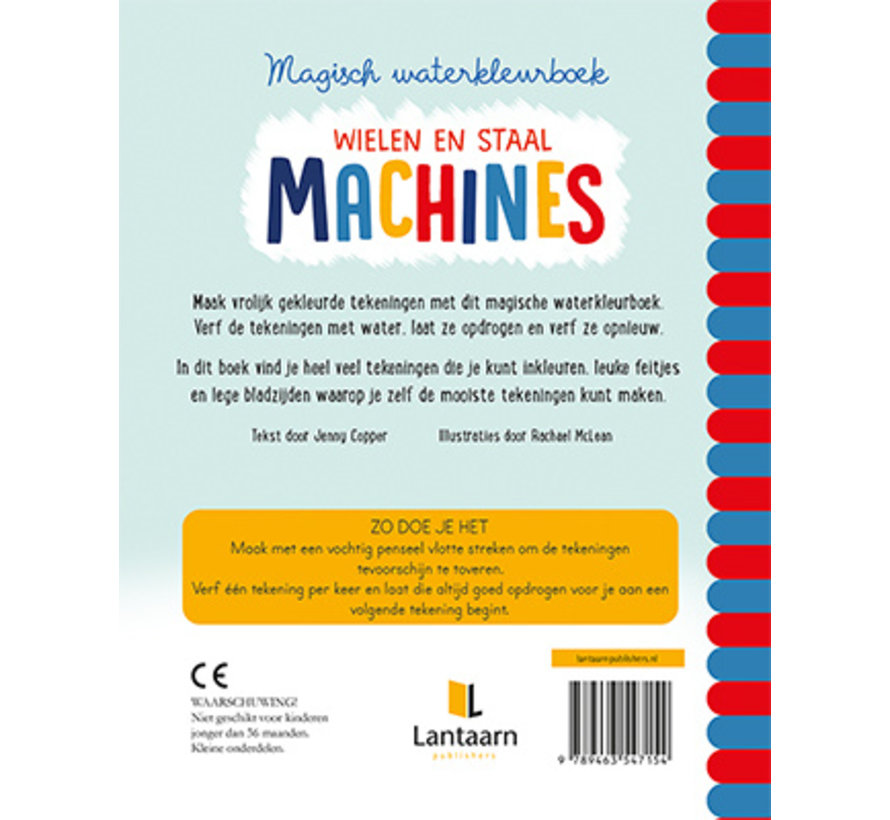 Magisch waterkleurboek - Machines