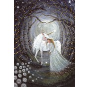 Bijdehansje Postcard Stardust Unicorn