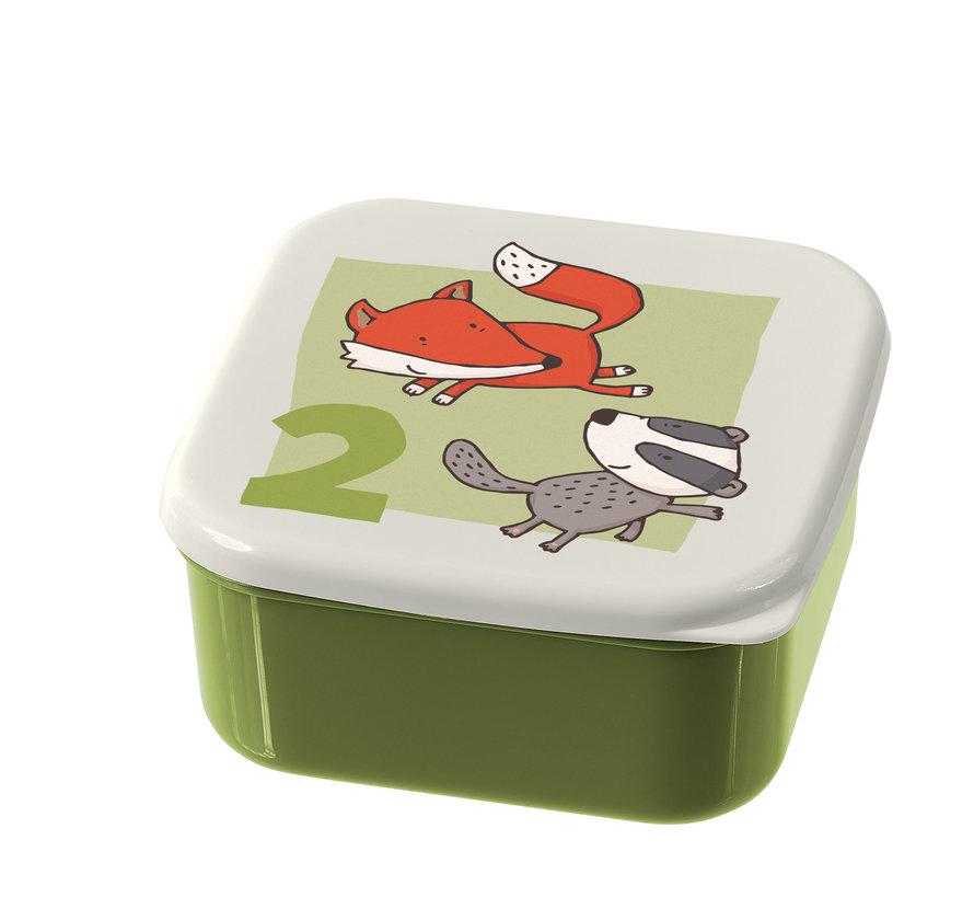 Lunchbox Snackbox Bos 3-delig