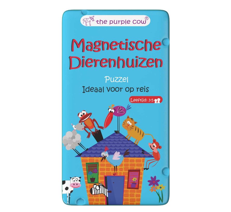 Reisspel Magnetisch Puzzel Dierenhuizen