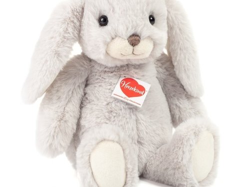 Hermann Teddy Knuffel Konijn Emma Grijs 32cm
