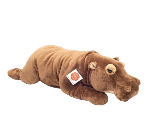 Hermann Teddy Stuffed Animal  Hippopotamus Lying 48 cm