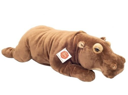 Hermann Teddy Stuffed Animal  Hippopotamus Lying 48 cm