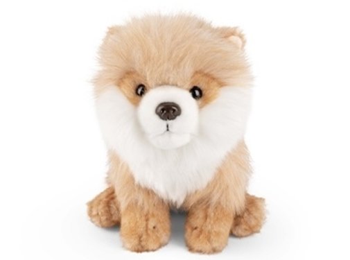 Living Nature Stuffed Animal Sitting Pomeranian