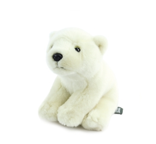 Living Nature Stuffed Animal Sitting Polar Bear