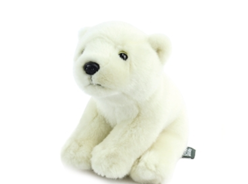 Living Nature Stuffed Animal Sitting Polar Bear