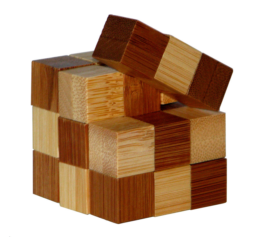 3D Bamboo Puzzle Snake Cubes