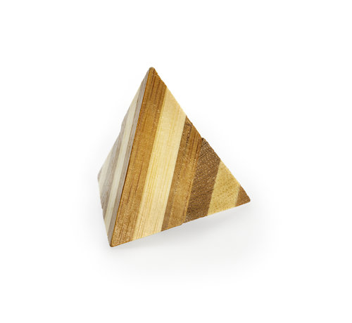 Eureka 3D Bamboo Puzzle Pyramid