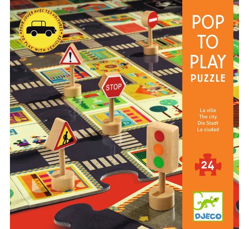 Djeco Pop to Play The  city 24 pcs