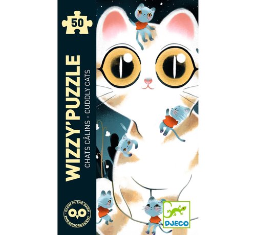 Djeco Wizzy Puzzle Cuddly cats 50 pcs