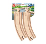 Hape Long Curved Tracks 4-pcs