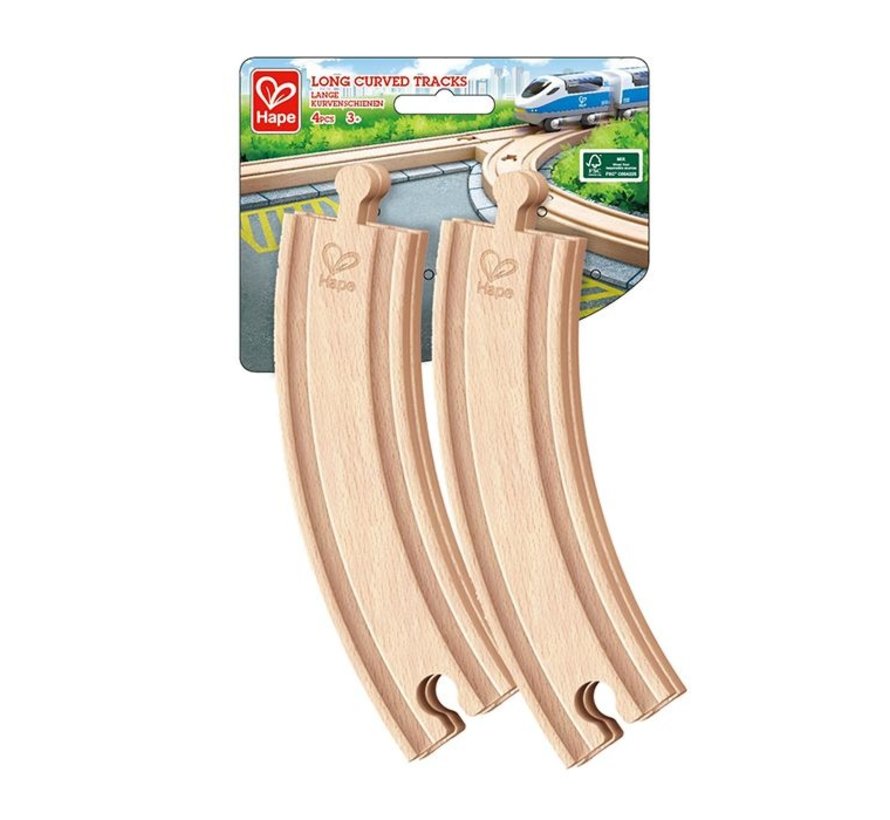 Long Curved Tracks 4-pcs