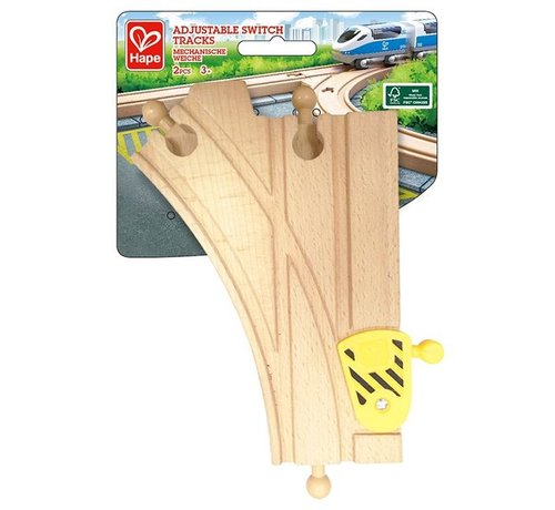 Hape Adjustable Switch Tracks 2-pcs