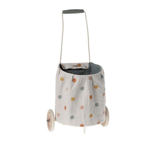 Maileg Trolley Multi Dots Blauw