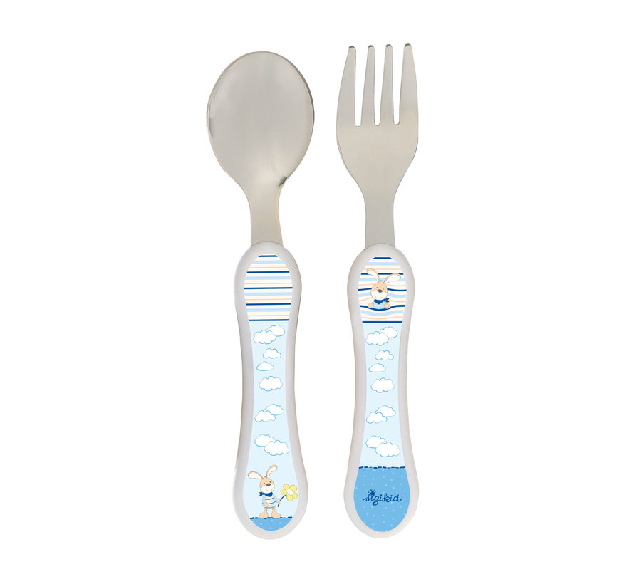 Cutlery set fork & spoon Semmel Bunny