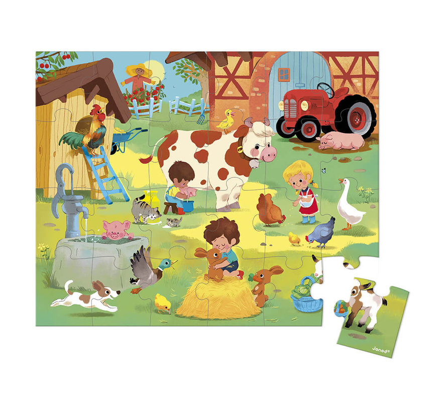 Puzzel Op de Boerderij 24pcs