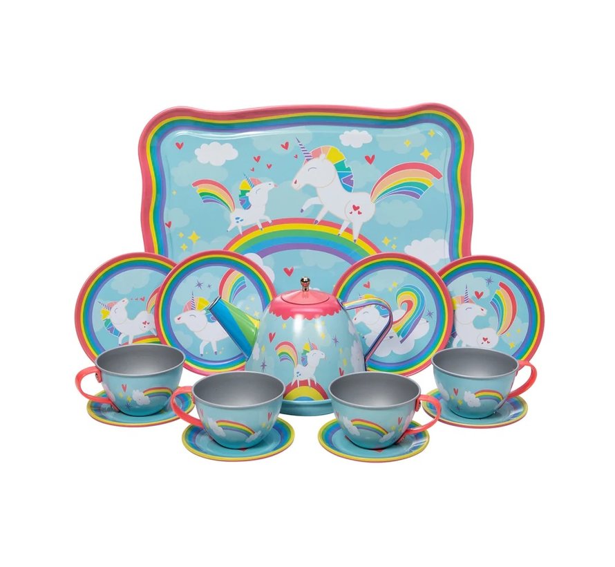 Unicorn Tin Tea Set