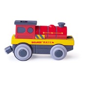 Bigjigs Trein op Batterij Locomotief Mighy Red