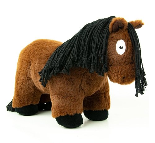 crafty ponies Paarden Knuffel Bruin met Zwarte Manen 48cm