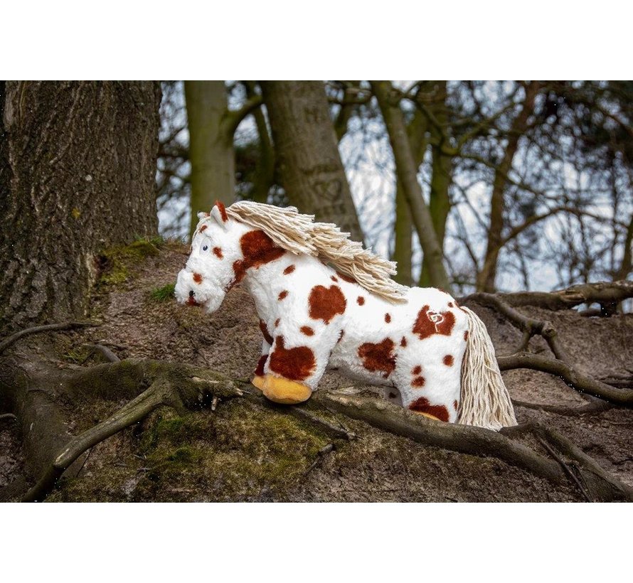 Paarden Knuffel Bruin Bont 48cm