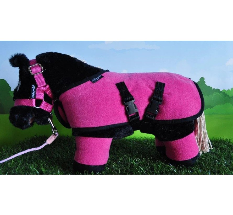 Fleece Rug Set Pink