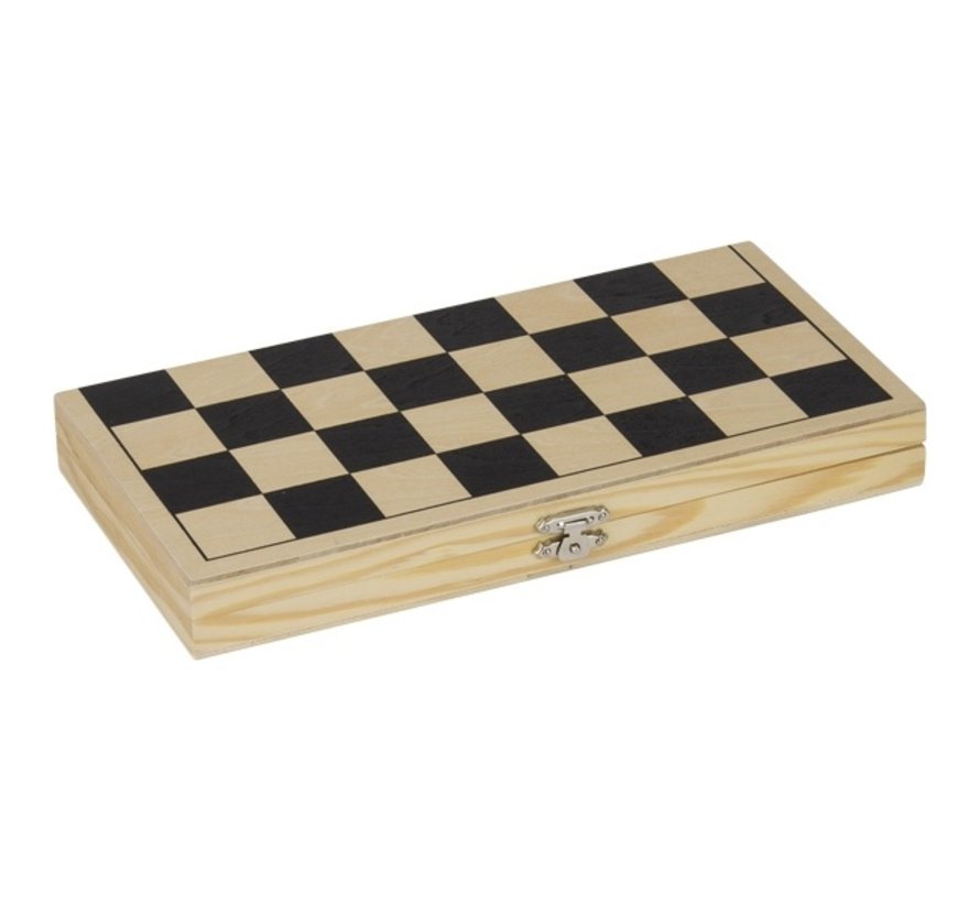 Chess Game in Plywood Cassette