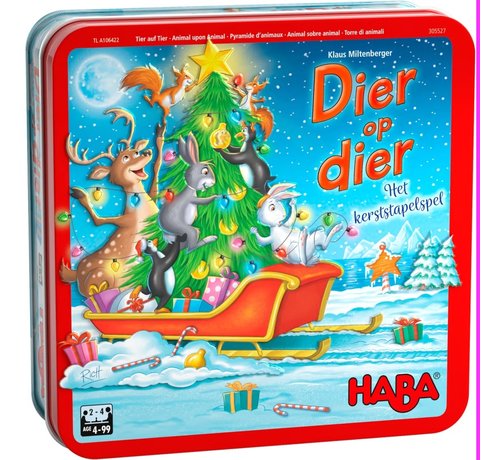 Haba Spel Dier op dier Het Kerststapelspel