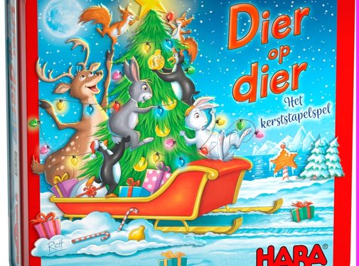 Haba Spel Dier op dier Het Kerststapelspel