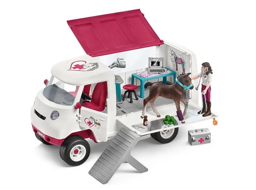 Schleich Mobiele Dierenarts met Hannover Veulen