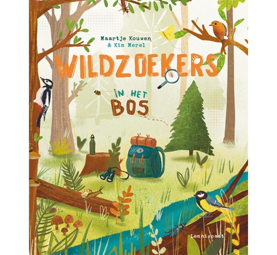 Wildzoekers in het bos