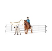 Schleich Team Roping met Cowgirl