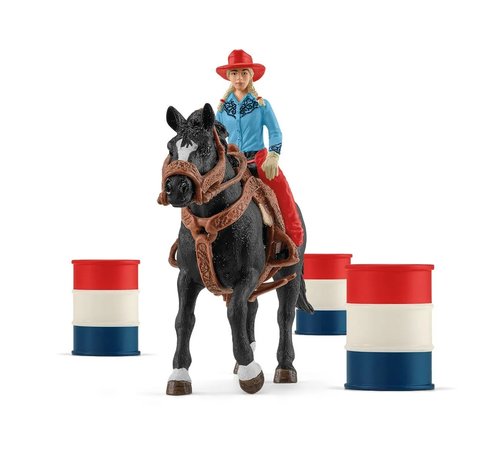 Schleich Barrel Racing met Cowgirl