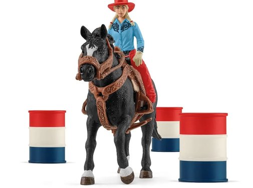 Schleich Barrel Racing met Cowgirl