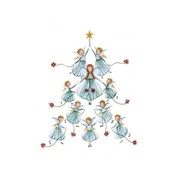 Postkaart Kerst Engelen