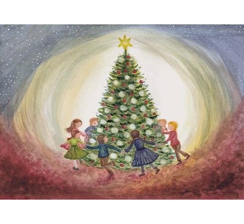Bijdehansje Postcard Christmas Tree