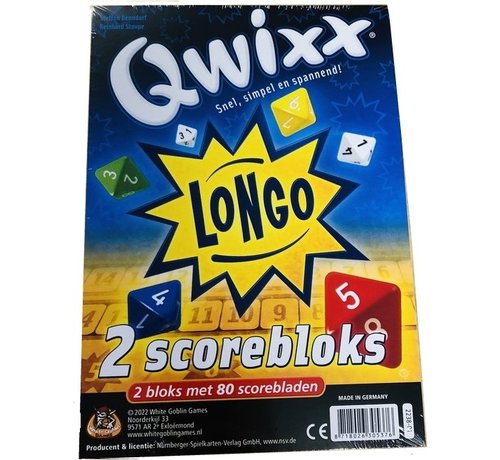 White Goblin Qwixx Longo Bloks (extra scoreblocks)