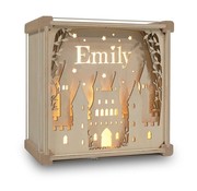 Het Houtlokael Name Lamp 3D Castle Wood