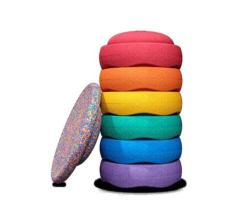 Stapelstein Classic Rainbow Bundle 6+1 Board Confetti