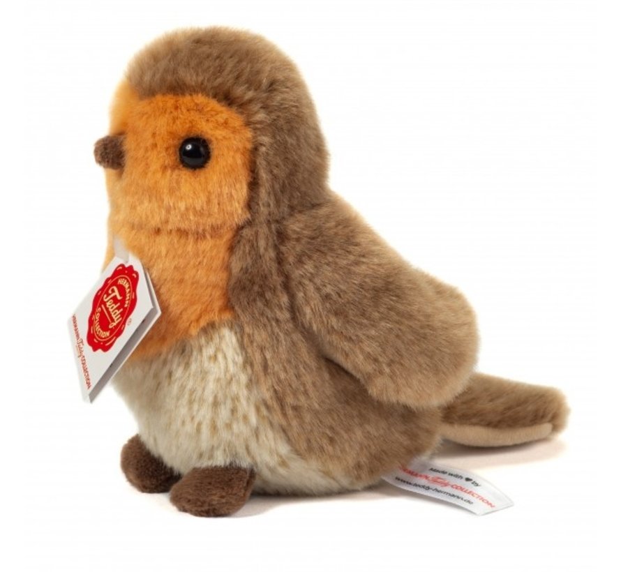 Knuffel Vogel Roodborstje 15cm