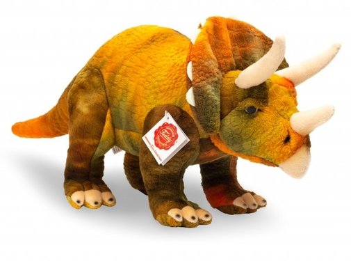 Hermann Teddy Stuffed Animal  Dino Triceratops 42 cm