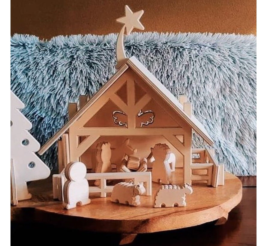 Nativity Scene Wood