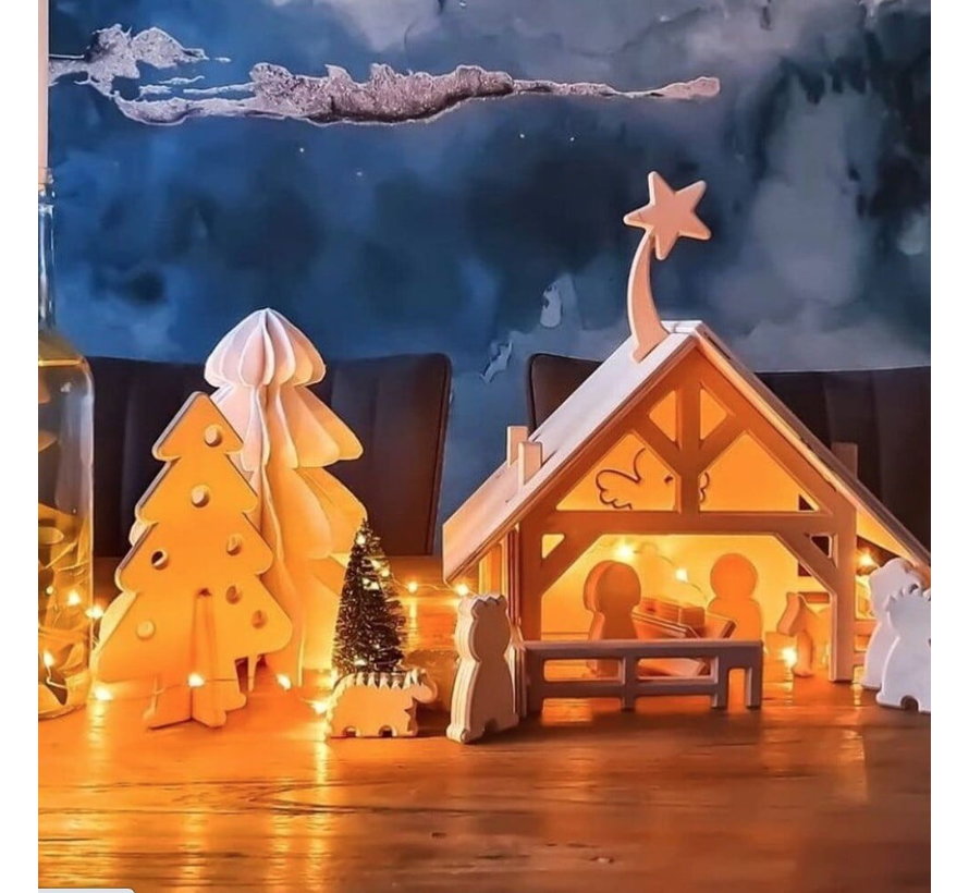 Nativity Scene Wood