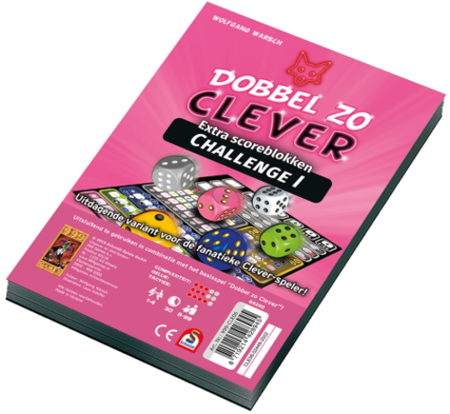 999 Games Scoreblok Dobbel zo clever Challenge Set 2-stuks